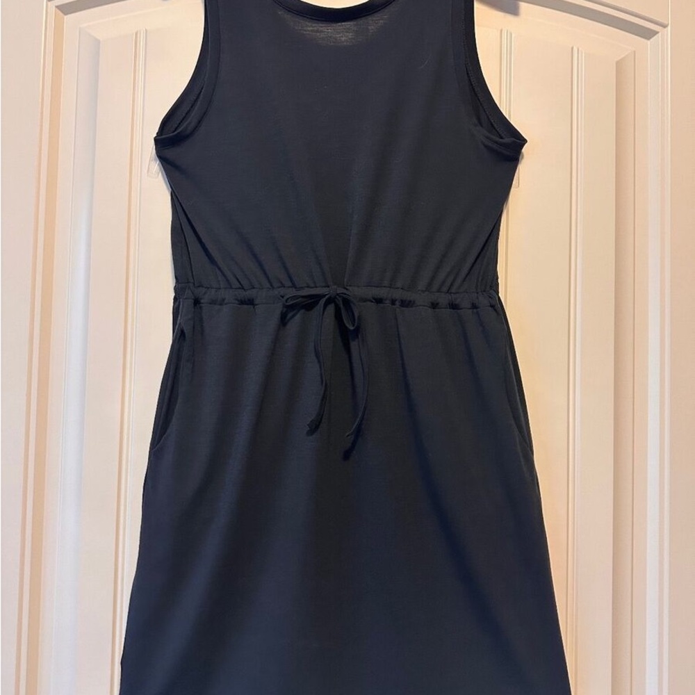 Columbia Navy Midi cinch waist dress